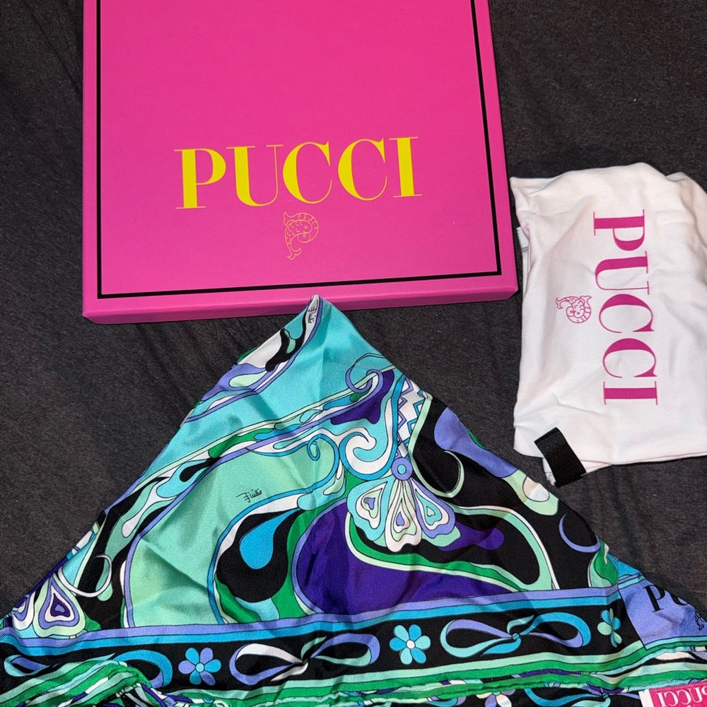 Pucci Multicolor Silk Scarf